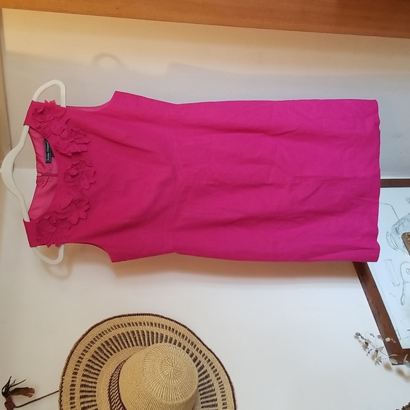 Jessica Howard Dresses Vintage Jessica Howard Pink Boat Neck Linen